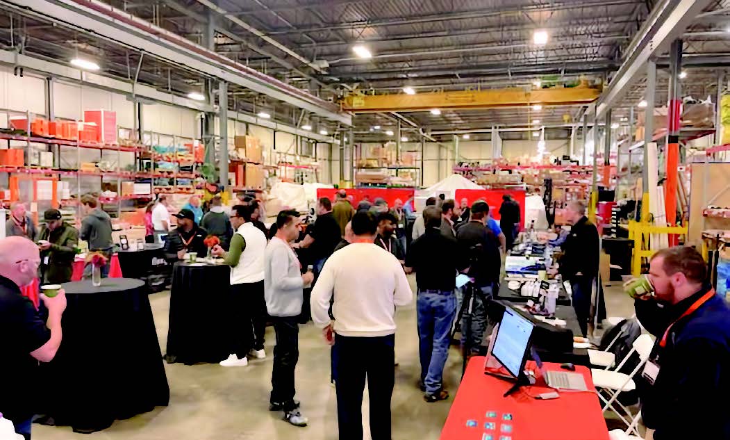 People standing at the BACA Bash 2025 open house